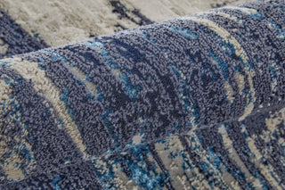 Feizy Indio 39GYF Beige/Blue Area Rug Corner Image