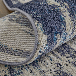 Feizy Indio 39GYF Beige/Blue Area Rug Detail Image