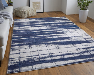 Feizy Indio 39GZF Blue/Ivory Area Rug Lifestyle Image