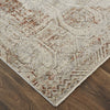 Feizy Kaia 39GKF Gray/Rust Area Rug Lifestyle Image