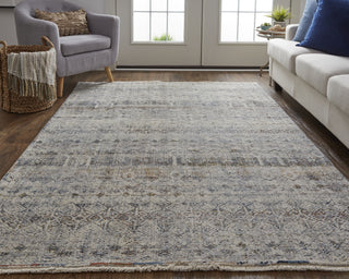 Feizy Kaia 39GLF Gray Area Rug Lifestyle Image Feature