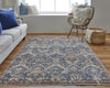 Feizy Kaia 39HRF Navy/Blue Area Rug Lifestyle Image