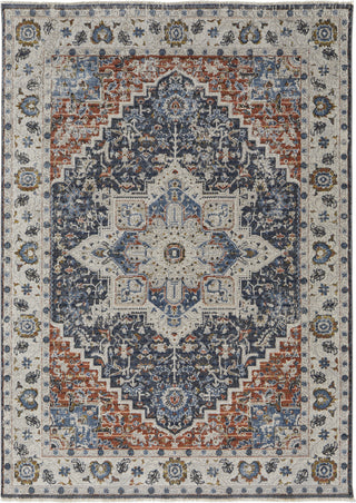 Feizy Kaia 39HTF Blue/Red Area Rug main image