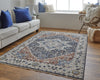 Feizy Kaia 39HTF Blue/Red Area Rug Lifestyle Image Feature