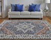 Feizy Kaia 39HTF Blue/Red Area Rug Lifestyle Image