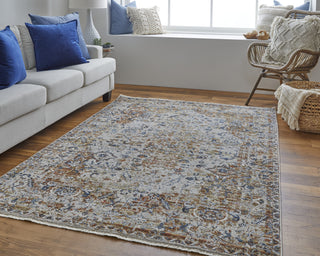 Feizy Kaia 39HVF Beige/Multi Area Rug Lifestyle Image Feature