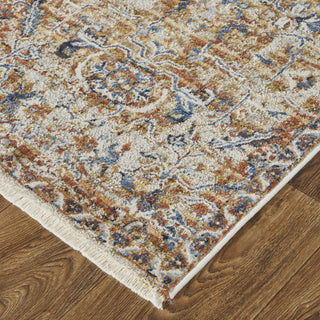 Feizy Kaia 39HVF Beige/Multi Area Rug Lifestyle Image