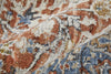 Feizy Kaia 39HXF Red/Blue Area Rug Corner Image