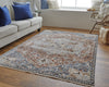 Feizy Kaia 39HXF Red/Blue Area Rug Lifestyle Image Feature