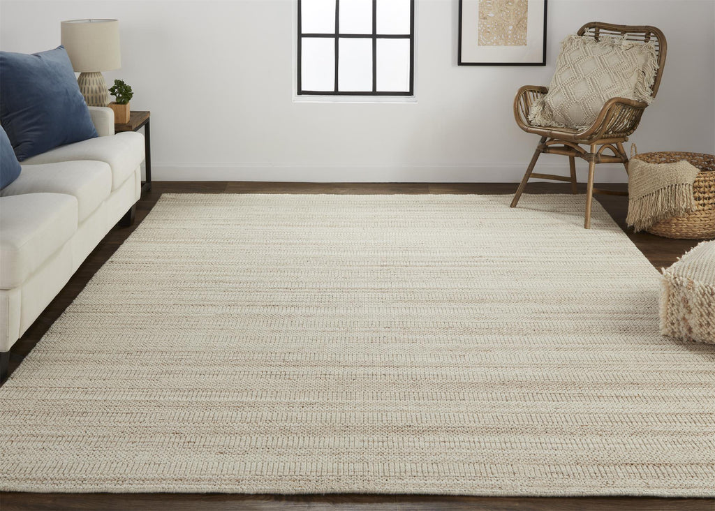 Feizy Keaton 8018F Tan/Beige Area Rug Lifestyle Image Feature