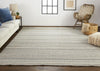 Feizy Keaton 8018F Tan/Ivory Area Rug Lifestyle Image Feature