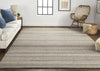 Feizy Keaton 8018F Brown/Gray Area Rug Lifestyle Image Feature