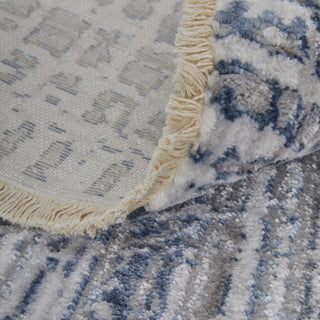 Feizy Kyra 3853F Gray/Ivory Area Rug Detail Image