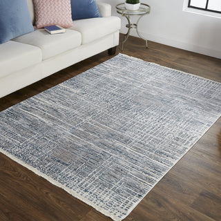 Feizy Kyra 3853F Gray/Ivory Area Rug Lifestyle Image