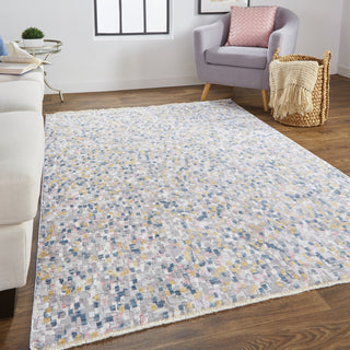 Feizy Kyra 3855F Ivory/Blue Area Rug Lifestyle Image