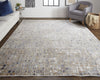 Feizy Laina 39G0F Beige/Gray Area Rug Lifestyle Image Feature