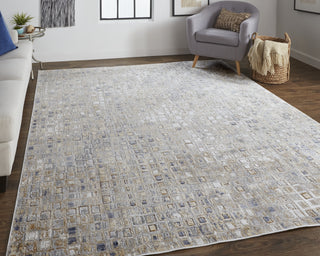 Feizy Laina 39G0F Beige/Gray Area Rug Lifestyle Image