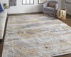 Feizy Laina 39G5F Beige/Blue Area Rug Lifestyle Image