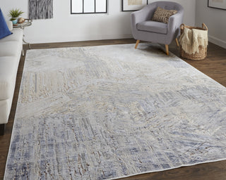 Feizy Laina 39G6F Gray/Beige Area Rug Lifestyle Image