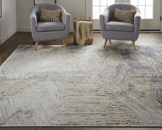 Feizy Laina 39G6F Gray/Beige Area Rug Lifestyle Image