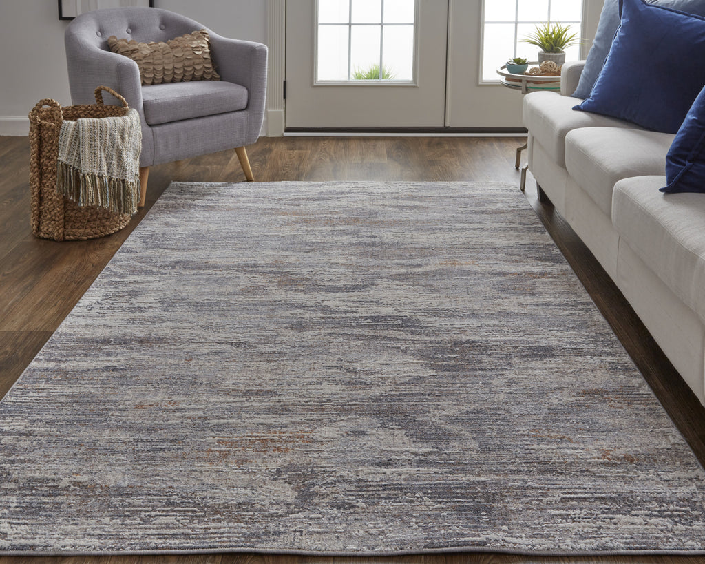 Feizy Lennon 39FYF Gray/Multi Area Rug Lifestyle Image Feature