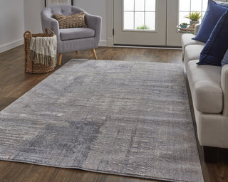 Feizy Lennon 39G1F Gray/Blue Area Rug Lifestyle Image