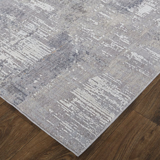 Feizy Lennon 39G1F Gray/Blue Area Rug Lifestyle Image