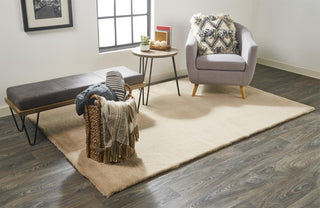 Feizy Luxe Velour 4506F Beige Area Rug Lifestyle Image