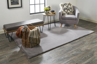 Feizy Luxe Velour 4506F Gray Area Rug Lifestyle Image