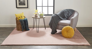 Feizy Luxe Velour 4506F Pink Area Rug Lifestyle Image Feature