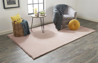 Feizy Luxe Velour 4506F Pink Area Rug Lifestyle Image