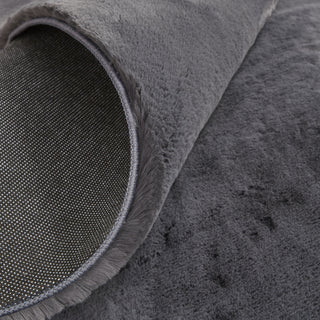 Feizy Luxe Velour 4506F Slate Area Rug Detail Image