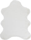 Feizy Luxe Velour 4506F White Area Rug Corner Image