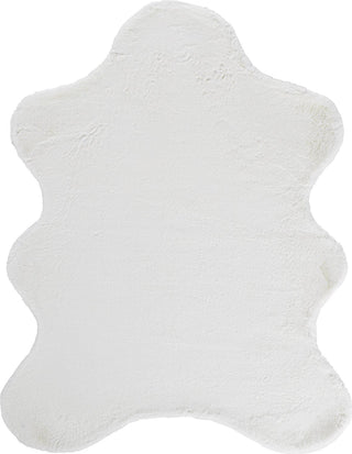 Feizy Luxe Velour 4506F White Area Rug Corner Image