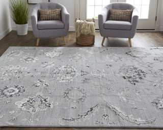 Feizy Macklaine 39FQF Silver/Beige Area Rug Lifestyle Image