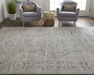 Feizy Macklaine 39FRF Beige/Gray Area Rug Lifestyle Image