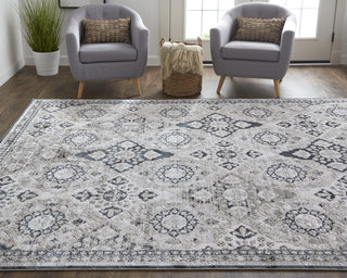 Feizy Macklaine 39FVF Silver/Black Area Rug Lifestyle Image