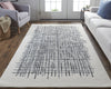 Feizy Maddox 8630F Ivory/Charcoal Area Rug Lifestyle Image