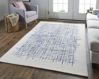 Feizy Maddox 8630F Ivory/Navy Area Rug Lifestyle Image