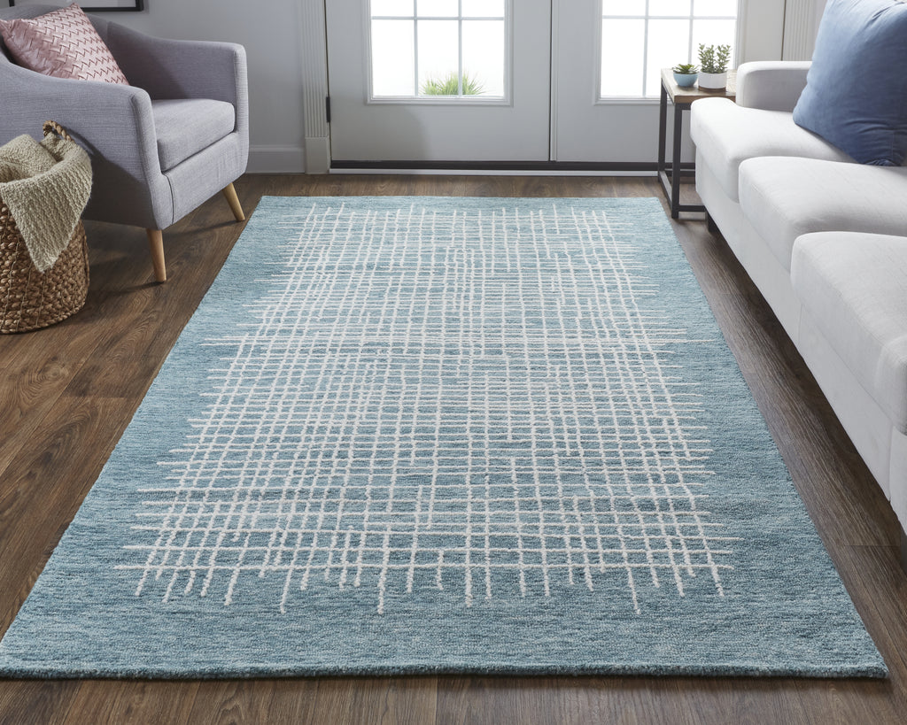 Feizy Maddox 8630F Navy Area Rug Lifestyle Image Feature