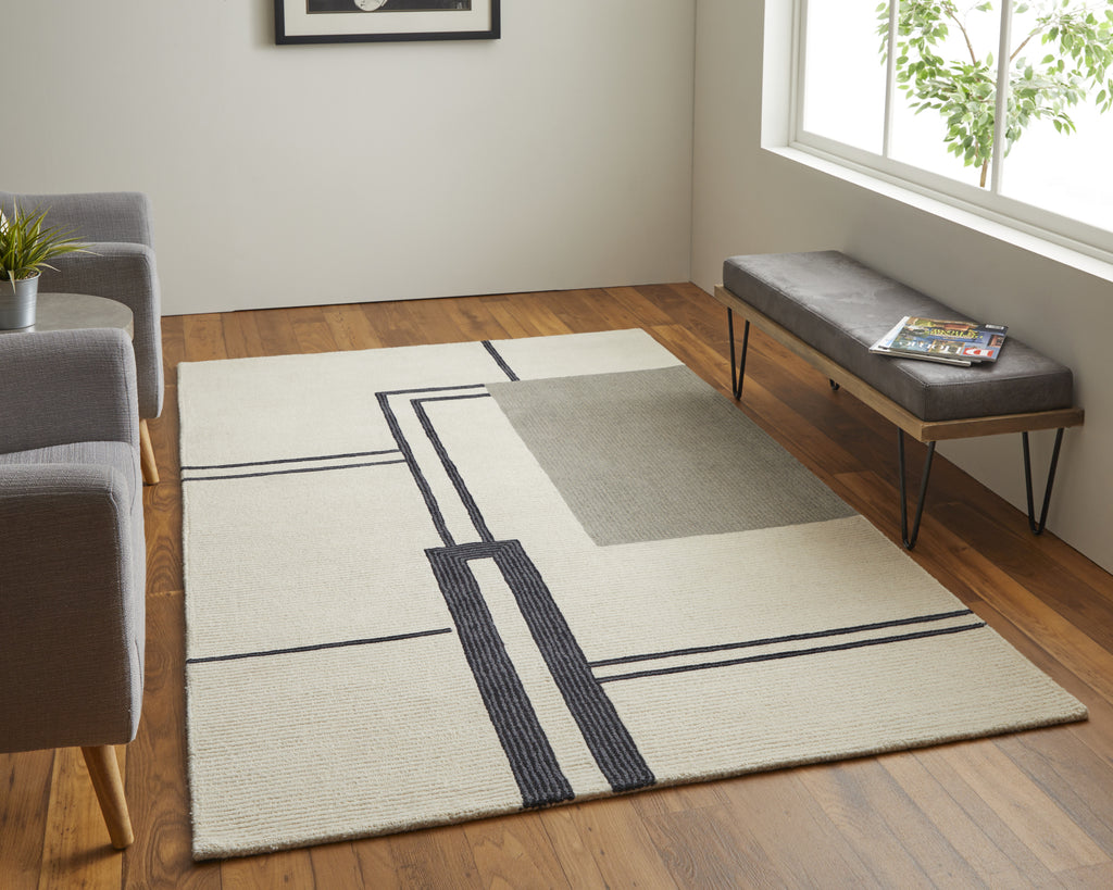 Feizy Maguire 8899F Ivory/Gray Area Rug Lifestyle Image Feature