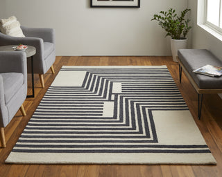 Feizy Maguire 8900F Ivory/Black Area Rug Lifestyle Image