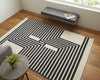 Feizy Maguire 8900F Ivory/Black Area Rug Lifestyle Image