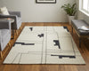Feizy Maguire 8902F Ivory/Black Area Rug Lifestyle Image