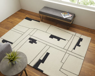 Feizy Maguire 8902F Ivory/Black Area Rug Lifestyle Image