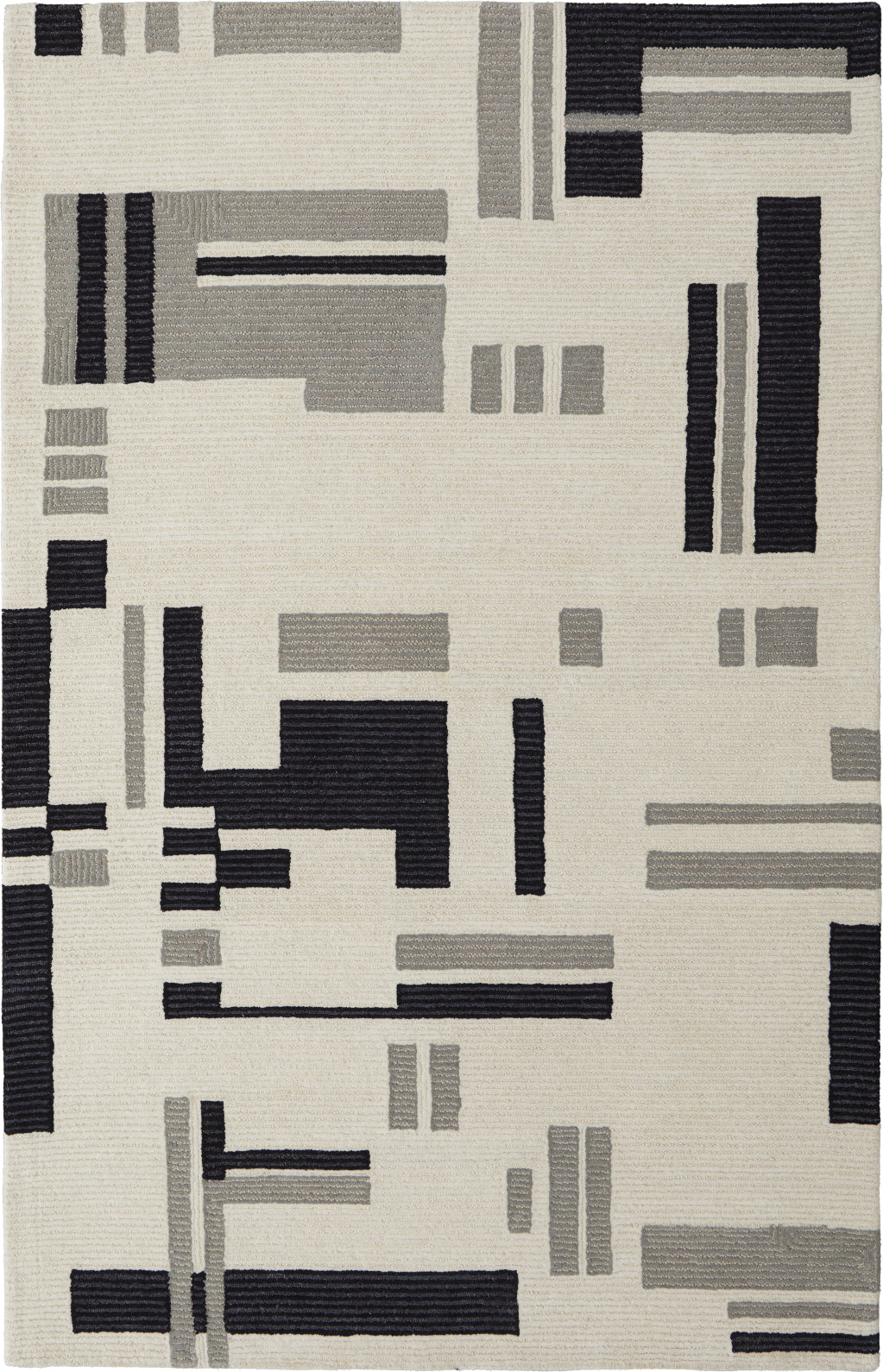 Feizy Maguire 8903F Ivory/Black Area Rug main image