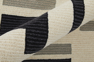 Feizy Maguire 8903F Ivory/Black Area Rug Corner Image