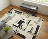 Feizy Maguire 8903F Ivory/Black Area Rug Lifestyle Image