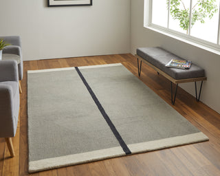 Feizy Maguire 8904F Gray/Black Area Rug Lifestyle Image Feature