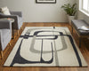 Feizy Maguire 8905F Ivory/Black Area Rug Lifestyle Image